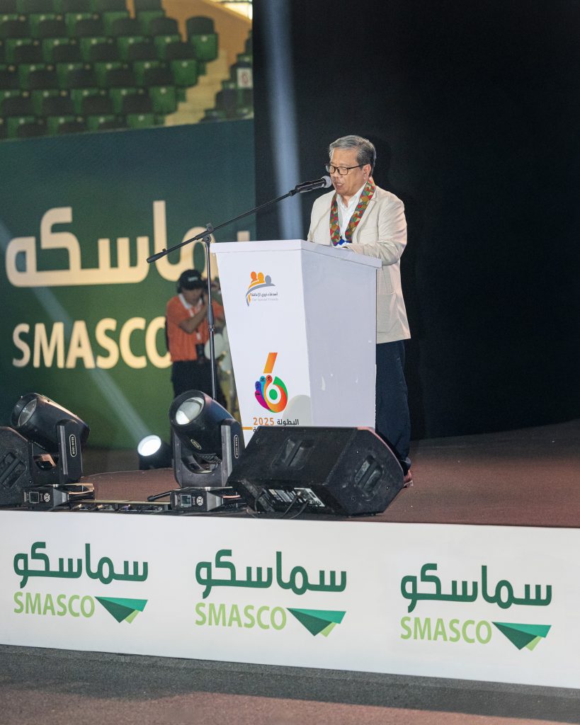 سعادة السفير الفلبيني يلقي كلمة